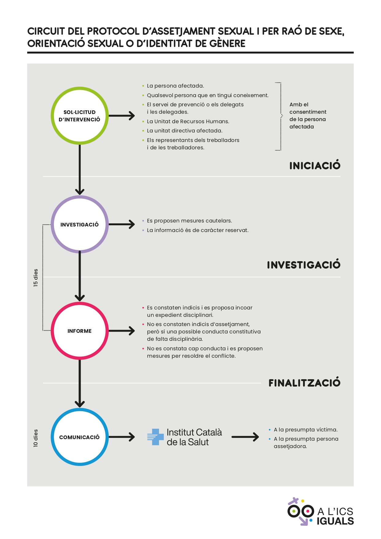 Circuit de violència masclista - Diagrama de flux del protocol d'actuació