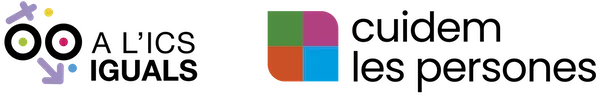 logotip cuidem les persones i a l'ics iguals